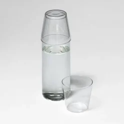 Nine Milk drinking glass, 2 pcs, clear