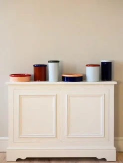 Nine Rod vase, 21,5 x 12,3 cm, light blue - dark blue