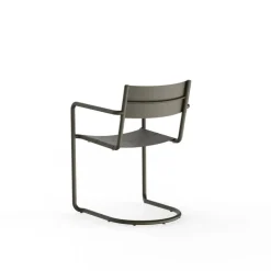 Nine Sine dining armchair, dark green