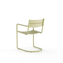 Nine Sine dining armchair, yellow