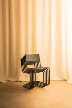 Nine Sine dining chair, dark green