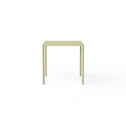 Nine Sine dining table, 75,5 x 75,5 cm, yellow