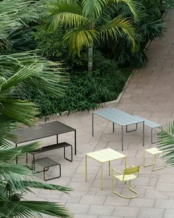 Nine Sine stool, yellow