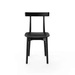 Nine Skinny side chair, black stained ash