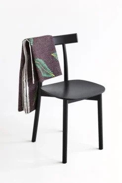 Nine Skinny side chair, black stained ash