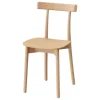 Nine Skinny side chair, matt lacquered oak