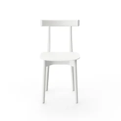 Nine Skinny side chair, white stained ash