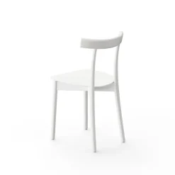 Nine Skinny side chair, white stained ash