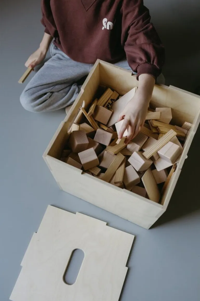 Nofred Cube storage box, birch