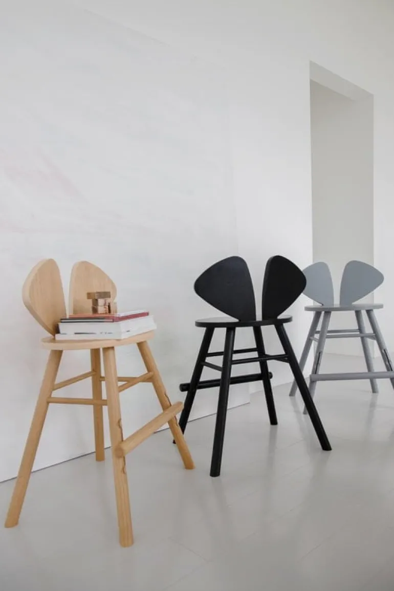 Nofred Mouse junior chair, lacquered oak