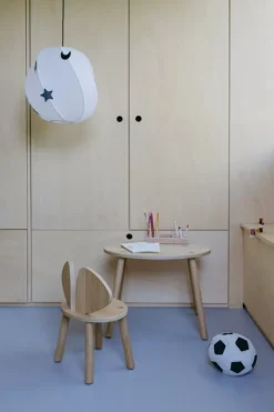 Nofred Mouse table, low, lacquered oak