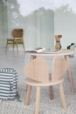 Nofred Mouse table, low, lacquered oak