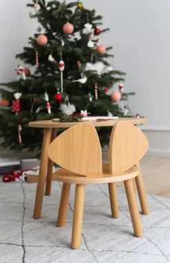 Nofred Mouse table, low, lacquered oak