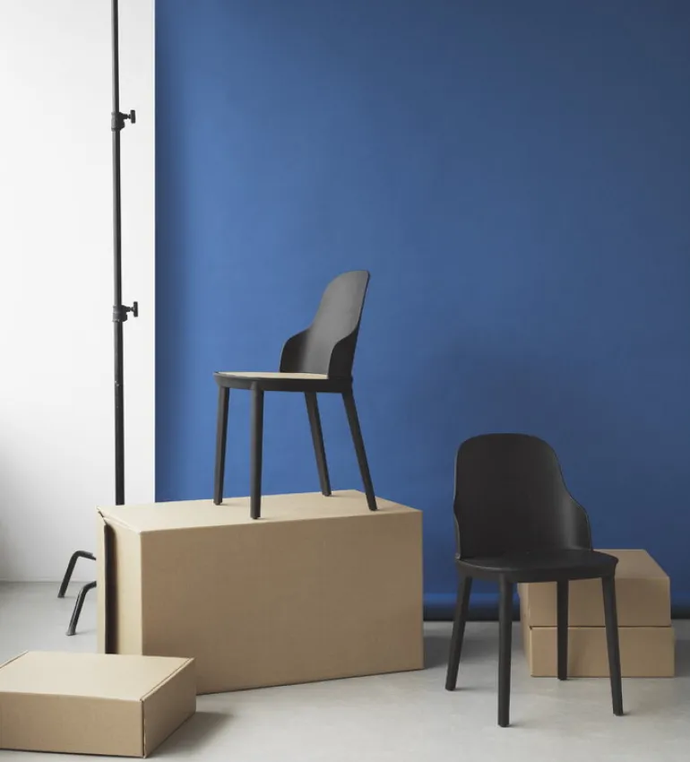 Normann Copenhagen Allez chair, black - moulded wicker