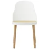 Normann Copenhagen Allez chair, white - moulded wicker - oak