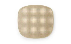 Normann Copenhagen Allez chair, white - moulded wicker - oak