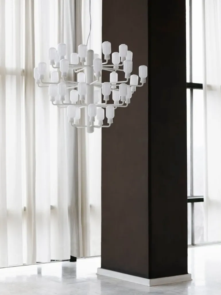 Normann Copenhagen Amp chandelier, large, white