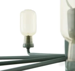 Normann Copenhagen Amp chandelier, small, gold - green