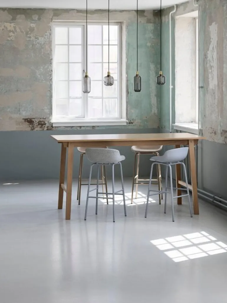 Normann Copenhagen Amp lamp, large, smoke - brass