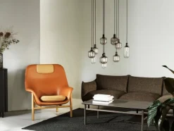 Normann Copenhagen Amp pendant, large, smoke - black