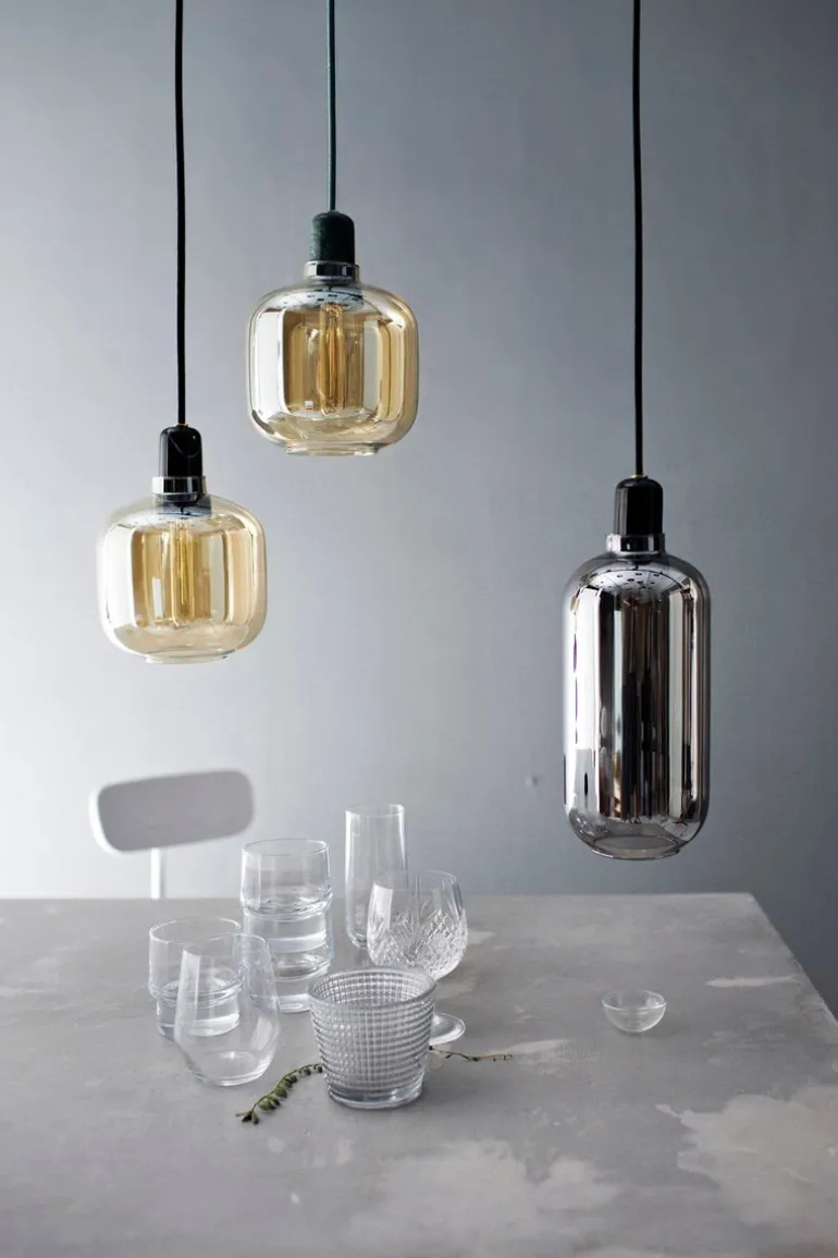 Normann Copenhagen Amp pendant, large, smoke - black