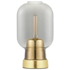 Normann Copenhagen Amp table lamp, smoke - brass