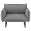 Normann Copenhagen Ark armchair, black steel - Canvas 134