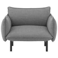 Normann Copenhagen Ark armchair, black steel - Canvas 134