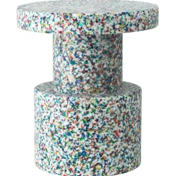 Normann Copenhagen Bit stool, white - multi