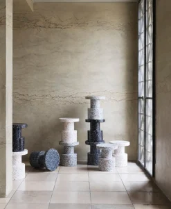 Normann Copenhagen Bit stool, white - multi