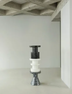 Normann Copenhagen Bit stool, cone, black - white