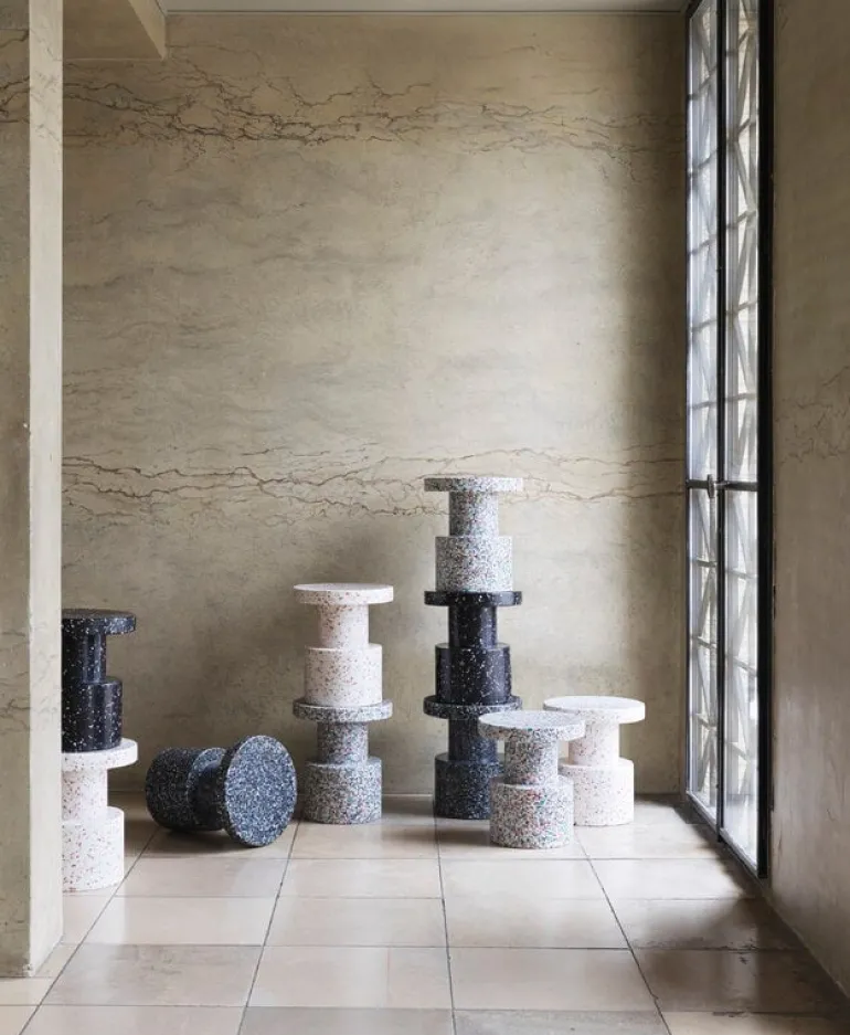 Normann Copenhagen Bit stool, black - multi