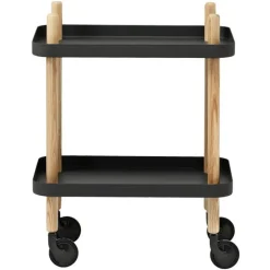 Normann Copenhagen Block table trolley, black