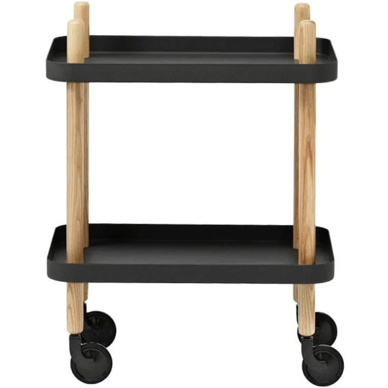 Normann Copenhagen Block table trolley, black