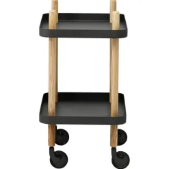 Normann Copenhagen Block table trolley, black