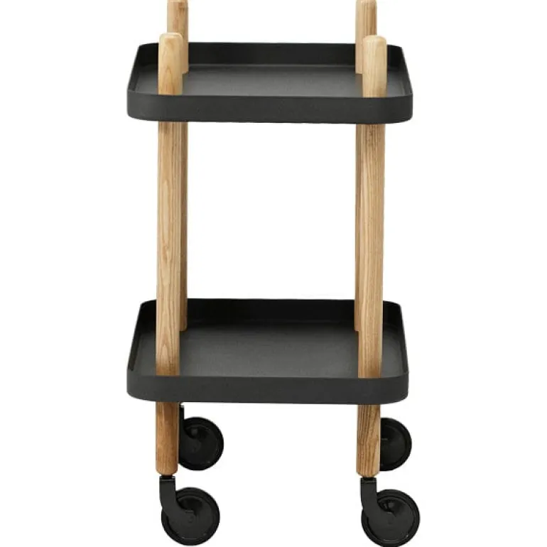 Normann Copenhagen Block table trolley, black