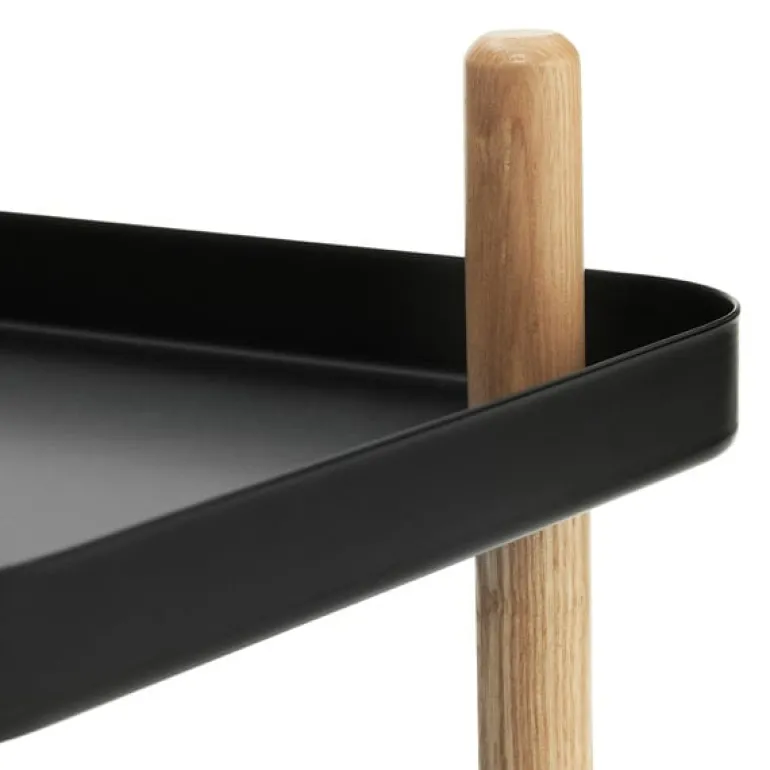 Normann Copenhagen Block table trolley, black