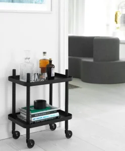 Normann Copenhagen Block table trolley, all black