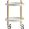Normann Copenhagen Block table trolley, round, white