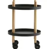 Normann Copenhagen Block table trolley, round, black