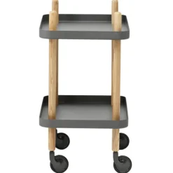 Normann Copenhagen Block table trolley, dark grey