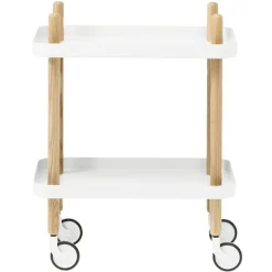 Normann Copenhagen Block table trolley, white