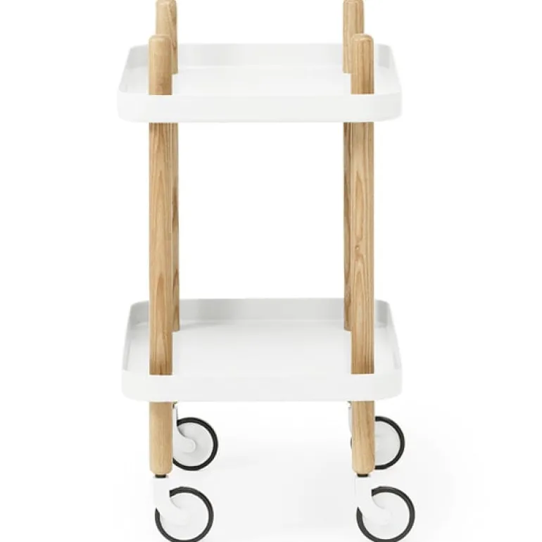 Normann Copenhagen Block table trolley, white