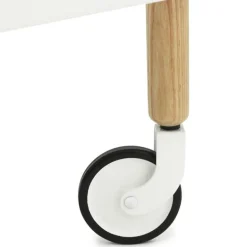Normann Copenhagen Block table trolley, white