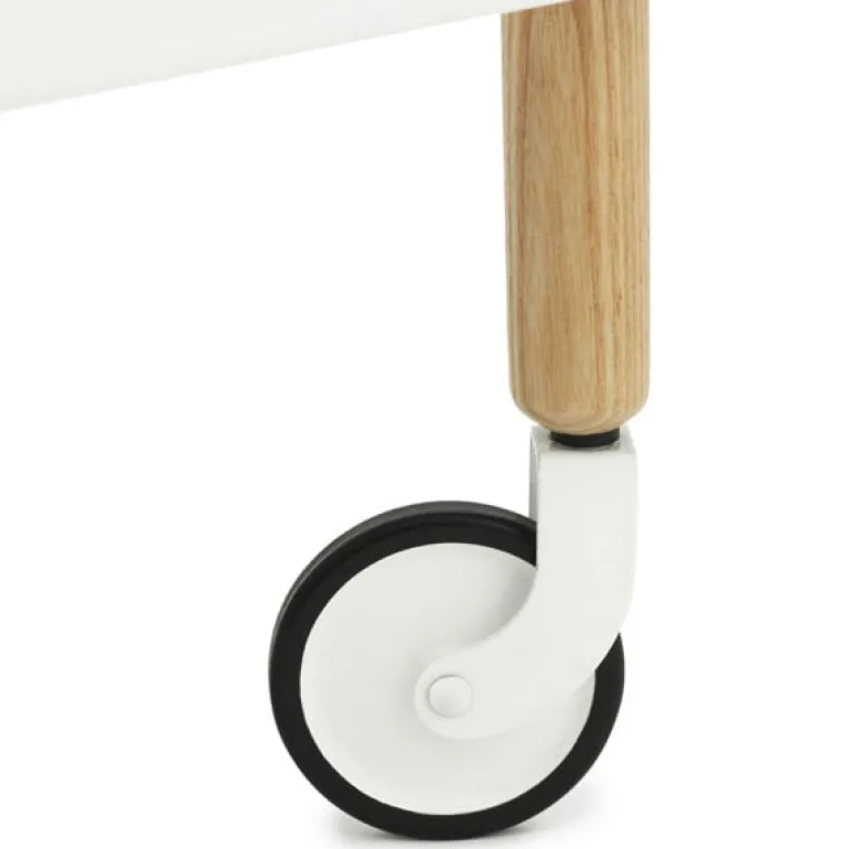 Normann Copenhagen Block table trolley, white