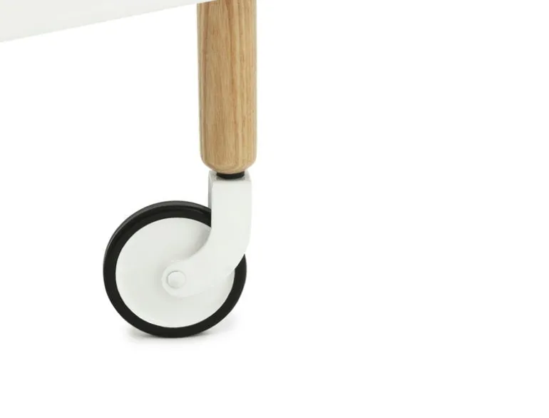 Normann Copenhagen Block table trolley, white