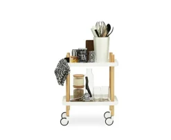 Normann Copenhagen Block table trolley, white