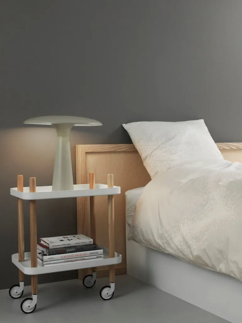 Normann Copenhagen Block table trolley, white