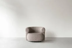 Normann Copenhagen Burra lounge chair, swivel with return, Zero 0011