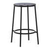 Normann Copenhagen Circa bar stool, 65 cm, black steel - black aluminium